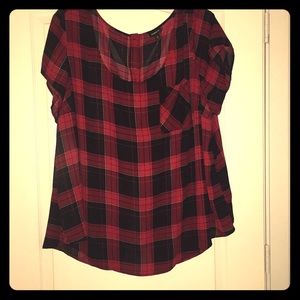 Torrid plaid top